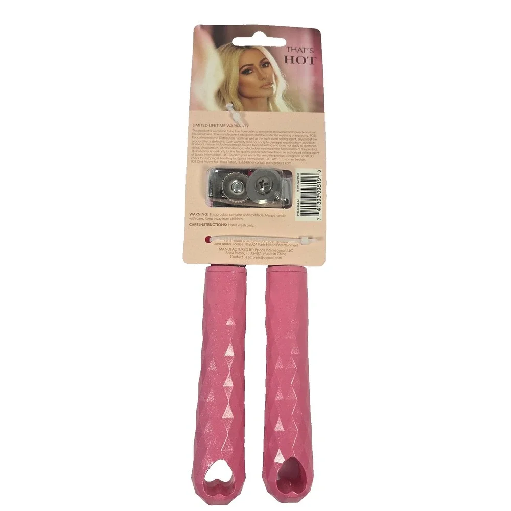 Paris Hilton Can Opener Hot Pink Heart Bottle Opener Easy Turn Knob New